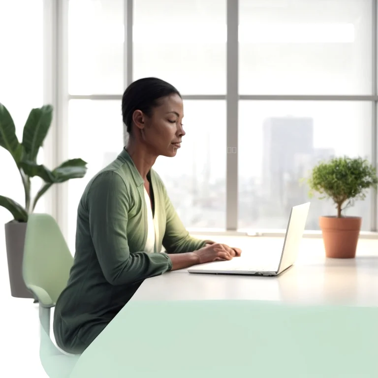 Sessão de coaching executivo com mindfulness